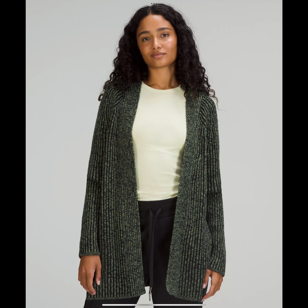 [NWT] Lululemon Cotton-Cashmere Blend Sweater Wrap | Size 4